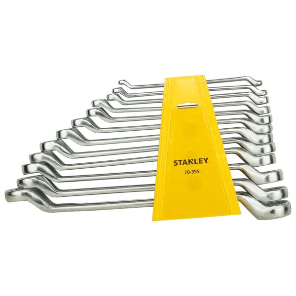 Stanley 70-395E Shallow Offser Ring Spanner Set CRV - 12 Pcs
