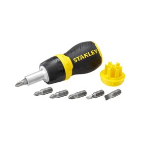 Stanley 0-66-358 Multibit Stubby Ratcheting Screwdriver Set