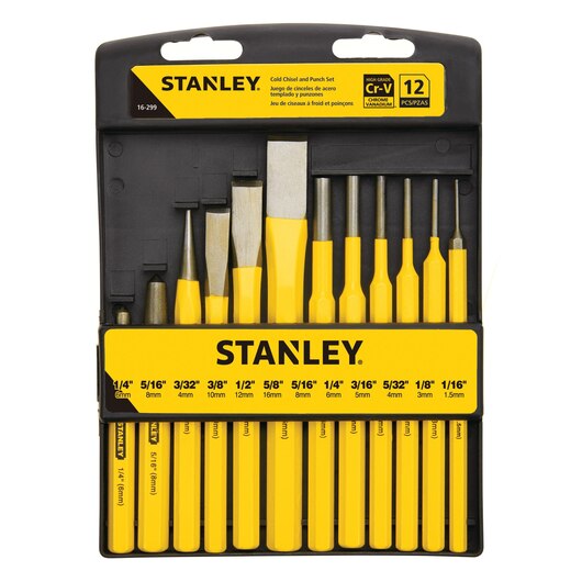 Stanley 16-299 12 Pieces Punch & Chisel Kit