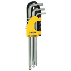 Stanley 94-158 Extra Long Ball Point Metric Hex Key Set - 9 Pcs